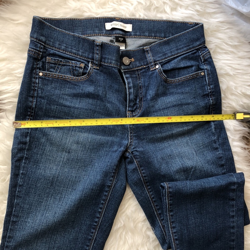 WHBM • NOIR Size 4 Cropped Denim Jeans - Picture 11 of 16